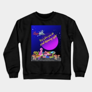 Social Distancing on a far off planet Crewneck Sweatshirt